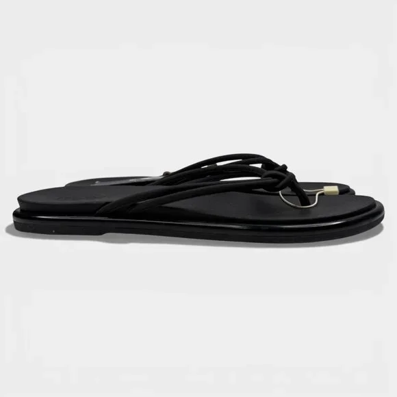 OluKai 'Aka Women's Flip-Flop Sandals Black Sz 11B Comfort Beach Shoes 20509-404 - Picture 3 of 8